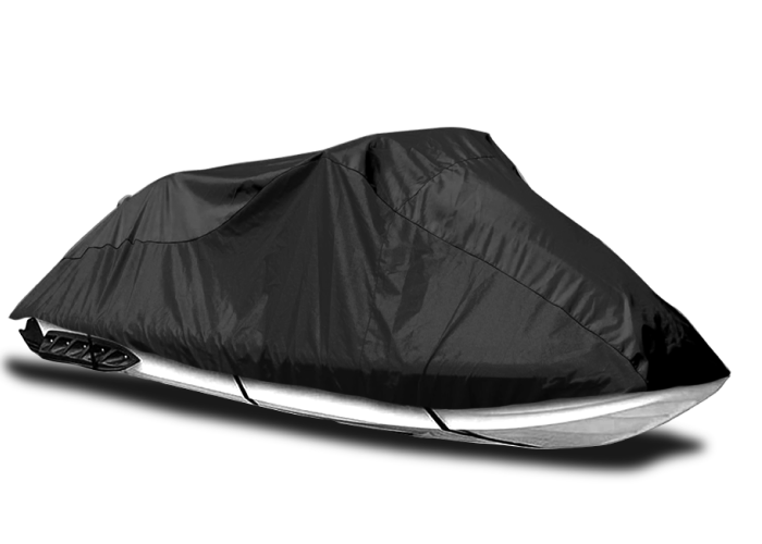 Jet Ski Cover for Hovercraft-Rider Aqua Jet Pra 1990 - Indoor Black Satin