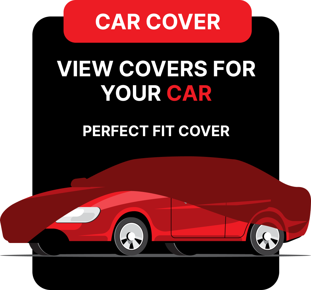 A budget-friendly car cover protecting a sedan from dirt and dust.
