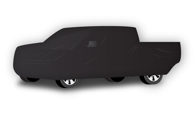 Black satin covers for a luxurious and soft cover for your trucks.