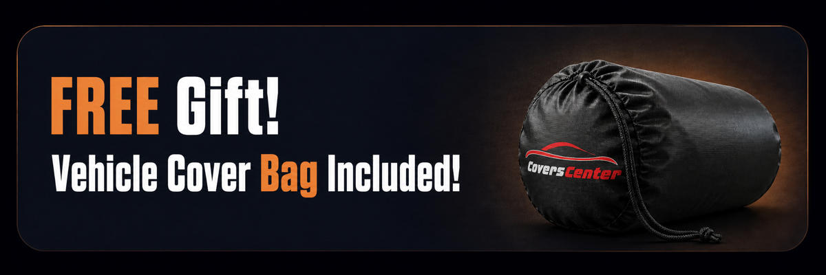 Free vehicle cover bag included
